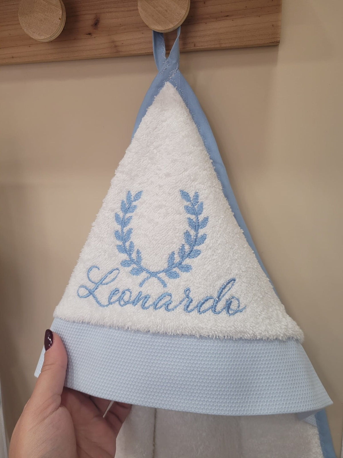 Accappatoio Baby Love in spugna bianca