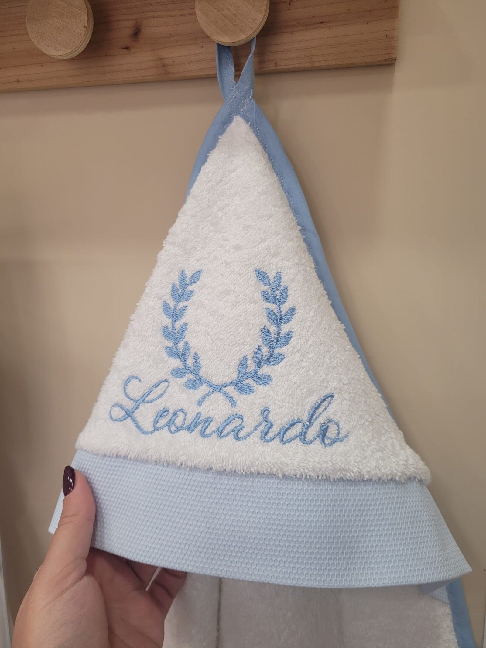 Accappatoio Baby Love in spugna bianca