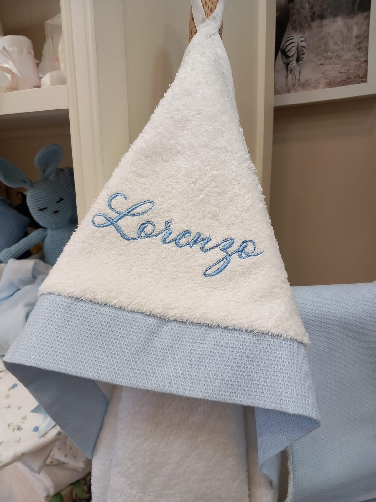 Accappatoio Baby Love in spugna bianca