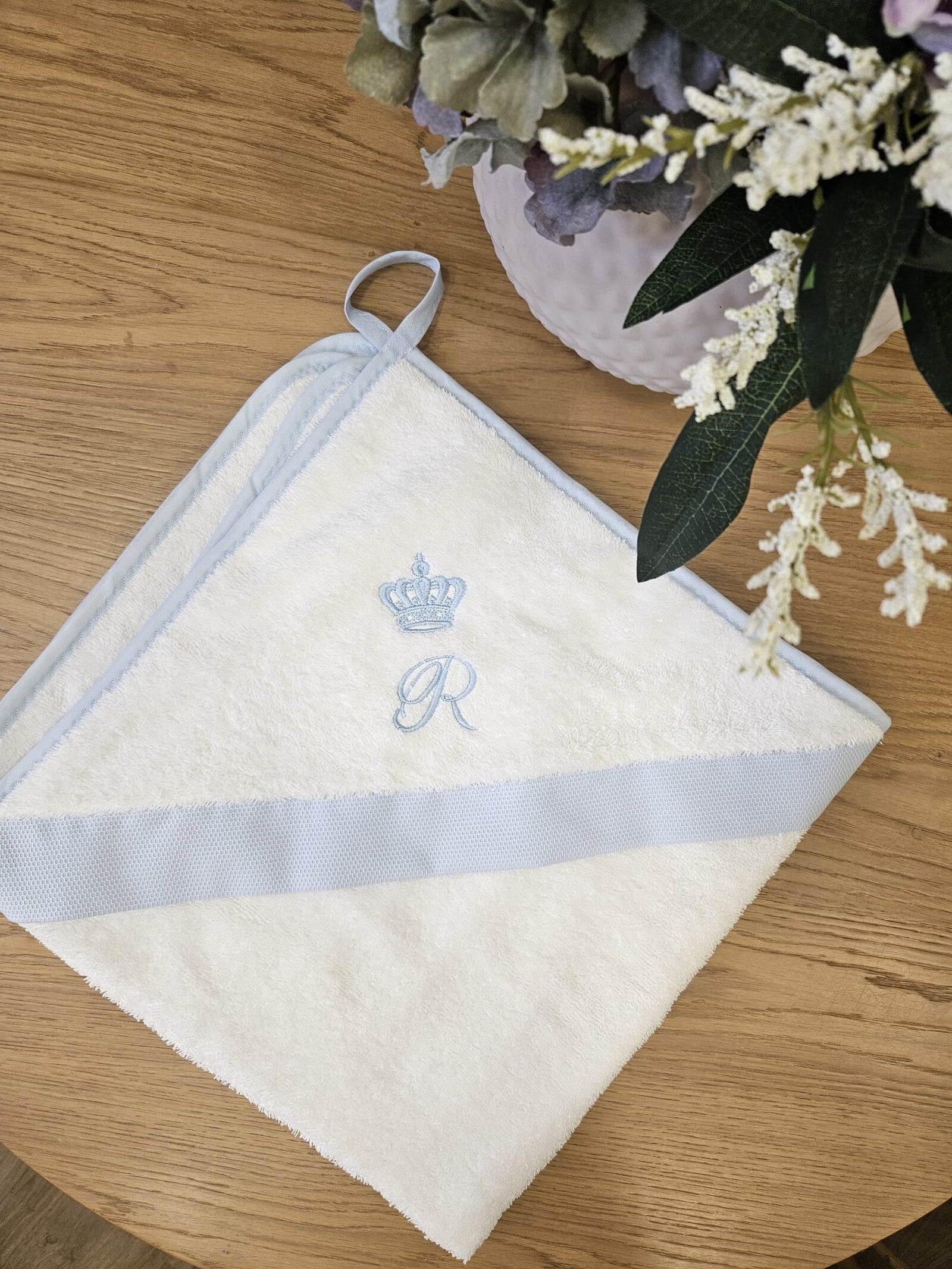 Accappatoio Baby Love in spugna bianca