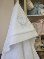 Accappatoio Baby Love in spugna bianca