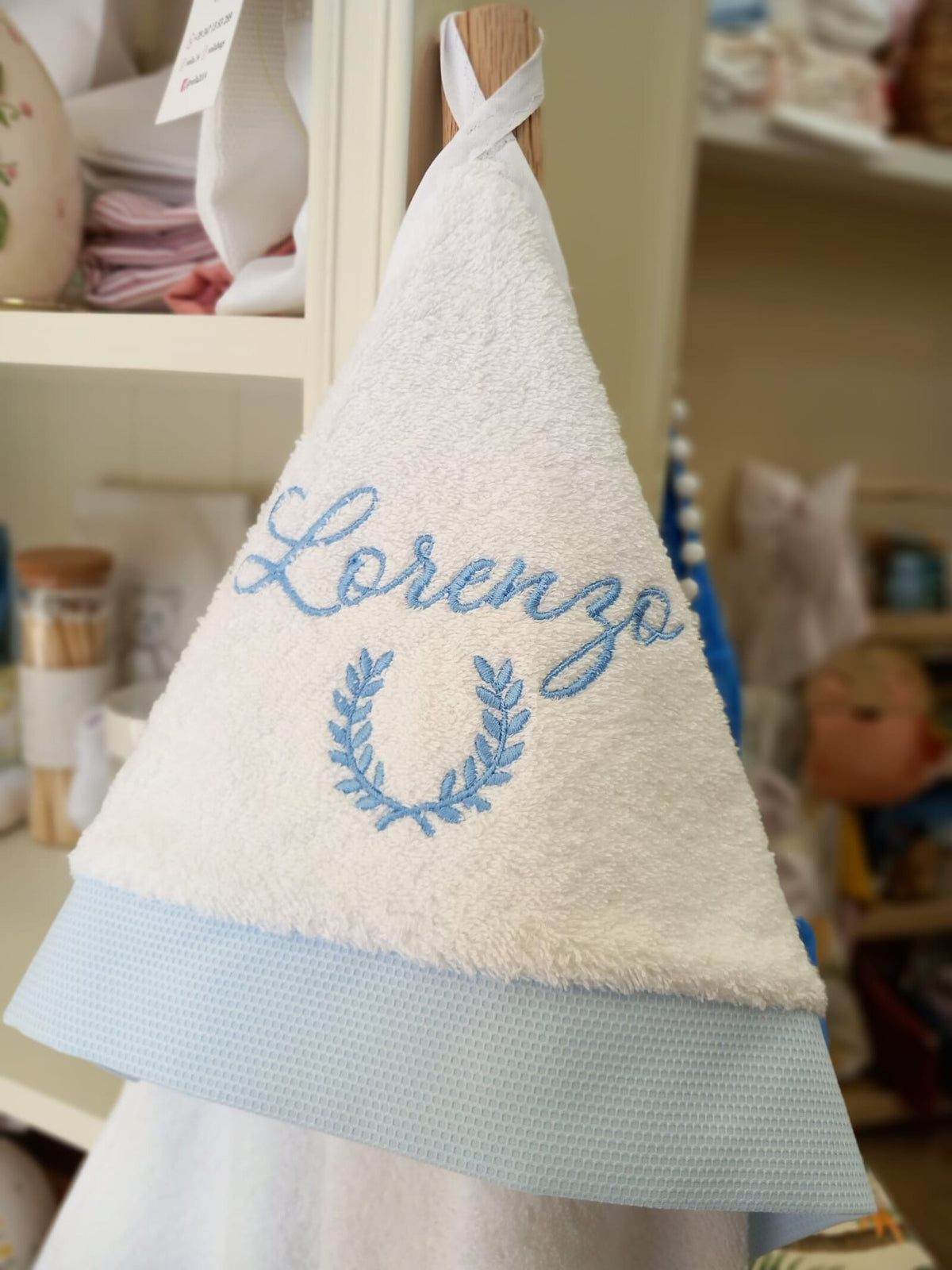 Accappatoio Baby Love in spugna bianca