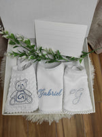 Tris di Bavaglini per Neonato personalizzati