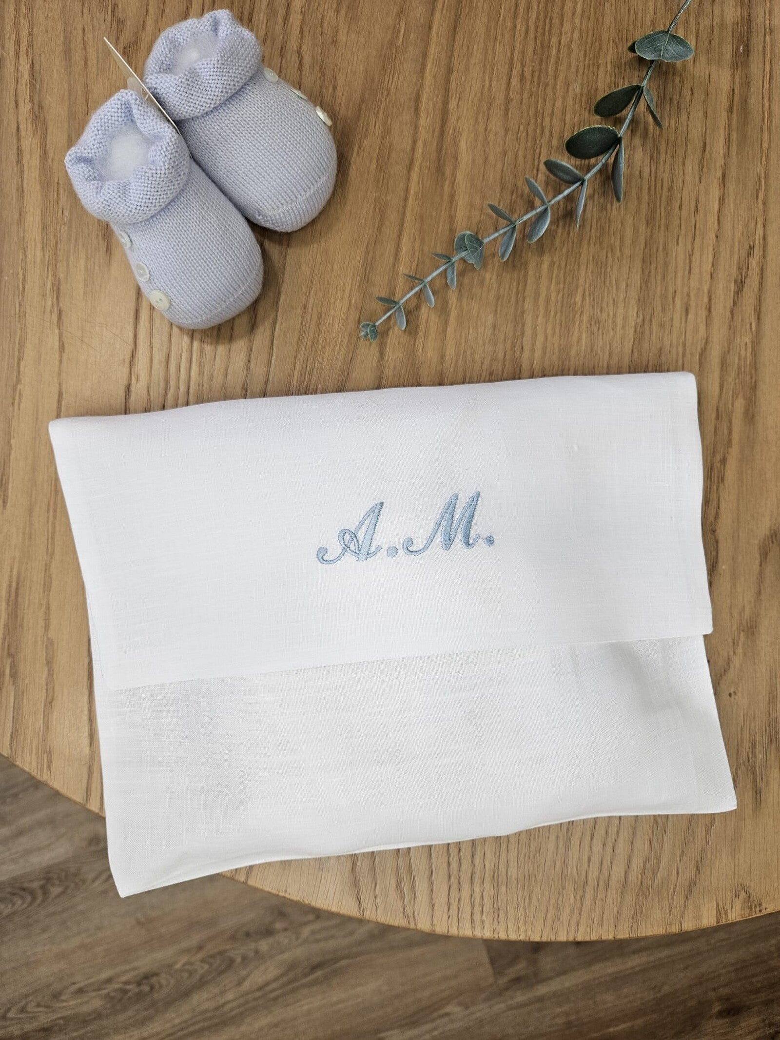 Pochette in lino Il mio Battesimo