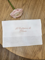 Pochette in lino Il mio Battesimo