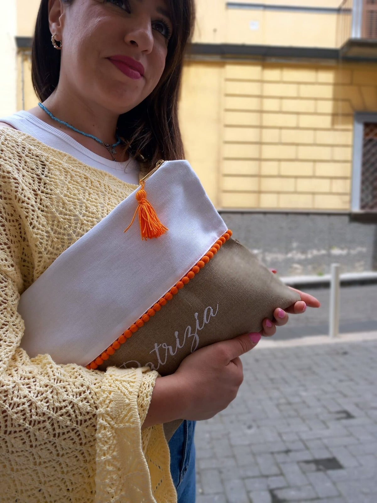 Borsello con pon pon Tequila