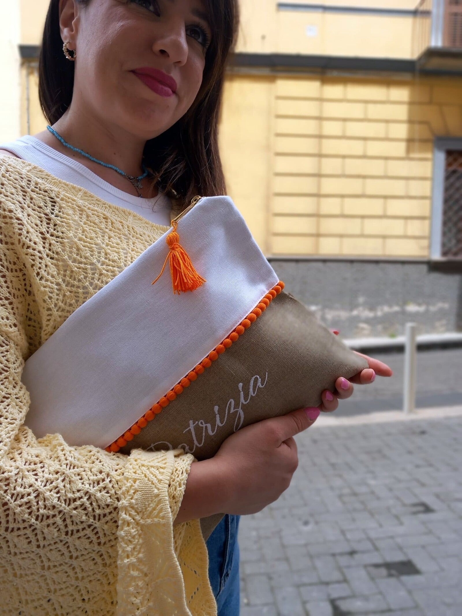 Borsello con pon pon Tequila