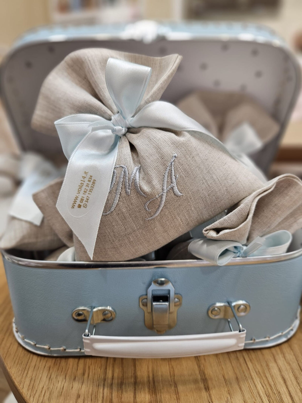 Sacchetto portaconfetti in lino