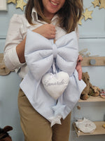 Fiocco Nascita Basic con stelle pendenti