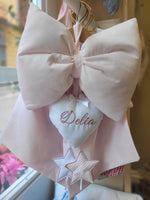 Fiocco Nascita Basic con stelle pendenti