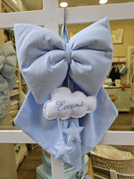 Fiocco Nascita Basic con stelle pendenti