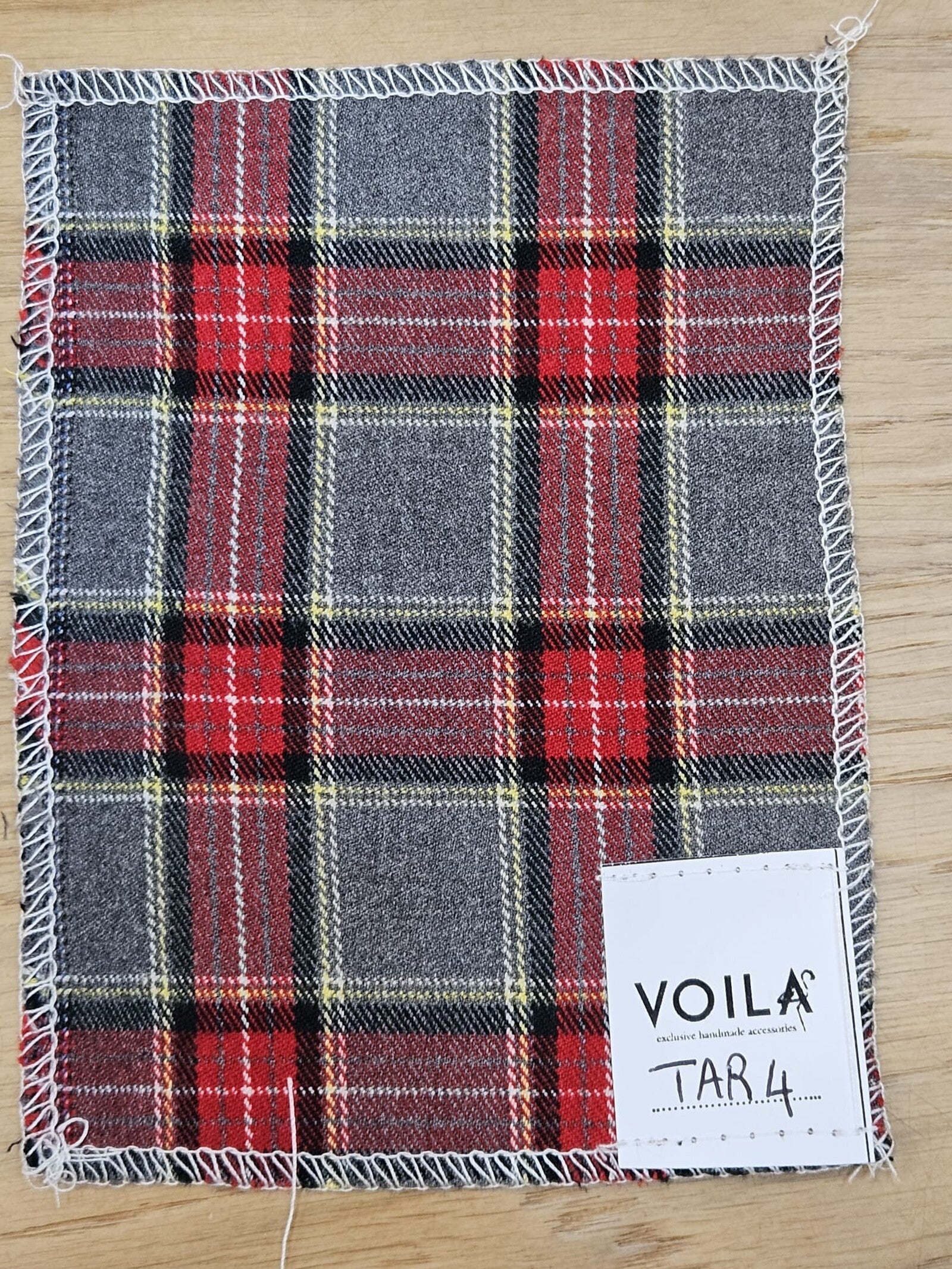 Bavaglino in tartan Il Primo Natale di