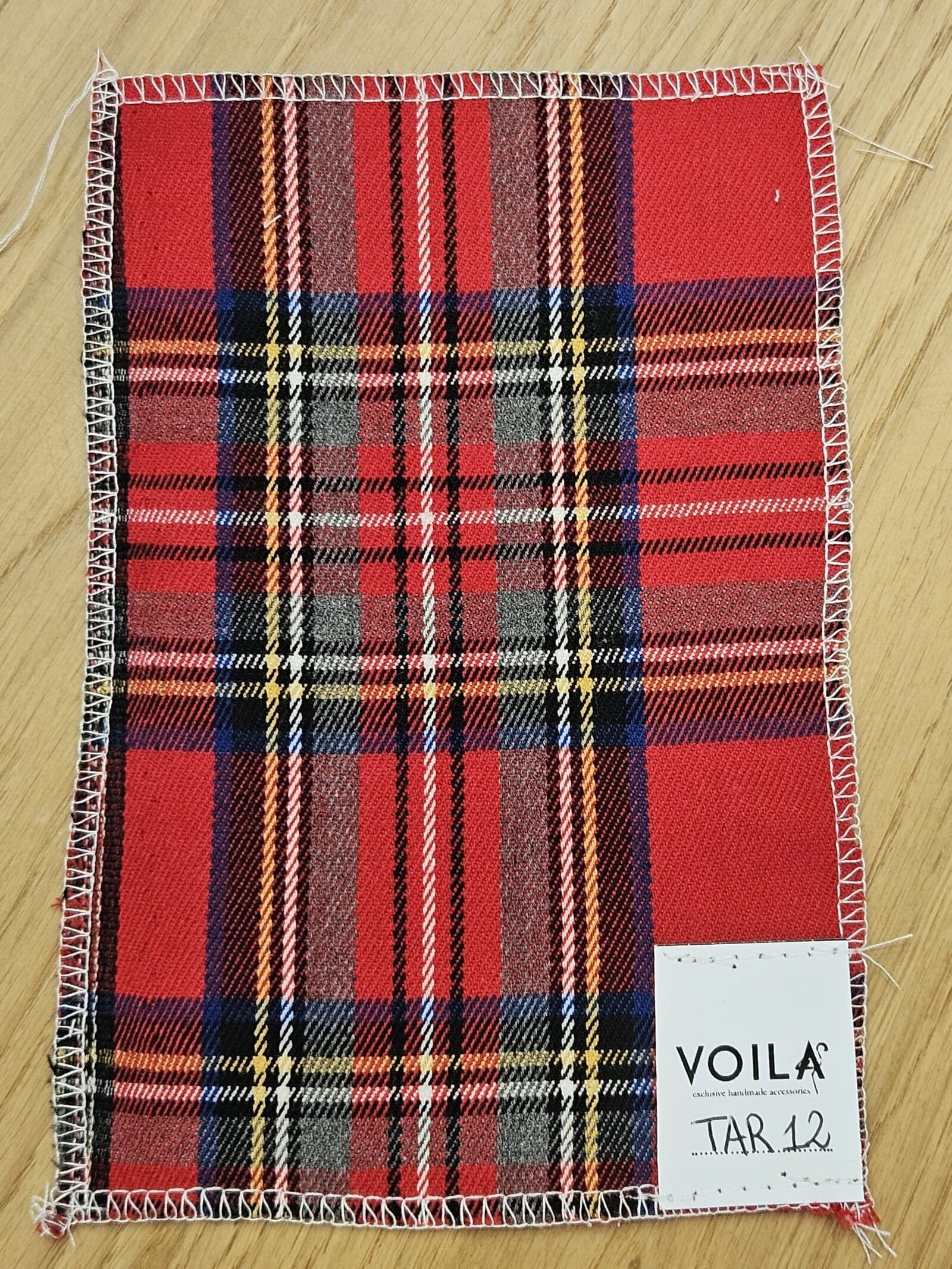 Bavaglino in tartan Il Primo Natale di