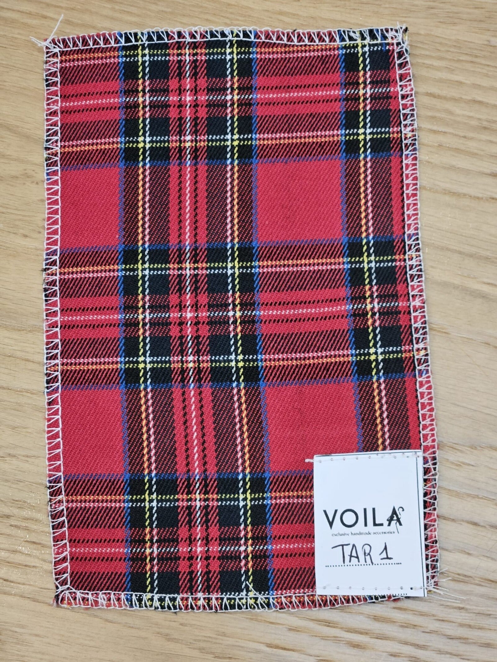 Bavaglino in tartan Il Primo Natale di