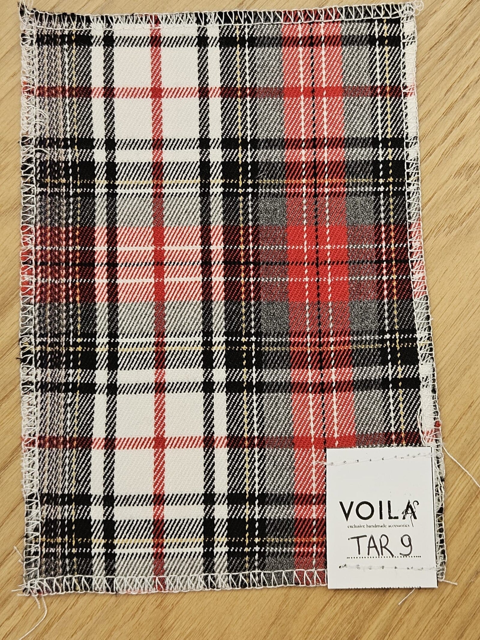 Bavaglino in tartan Il Primo Natale di