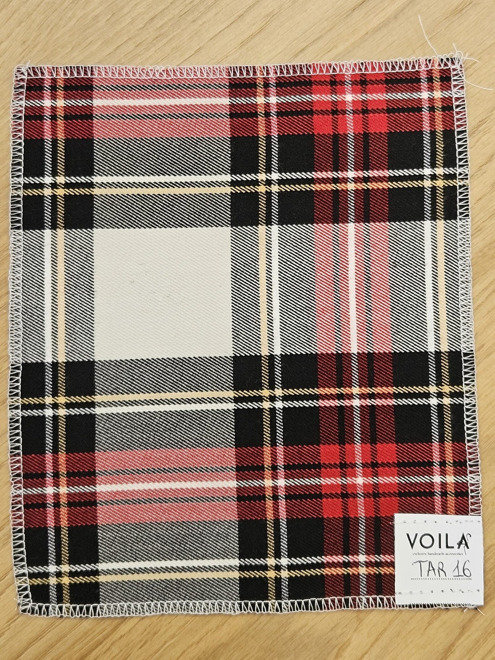 Bavaglino in tartan Il Primo Natale di