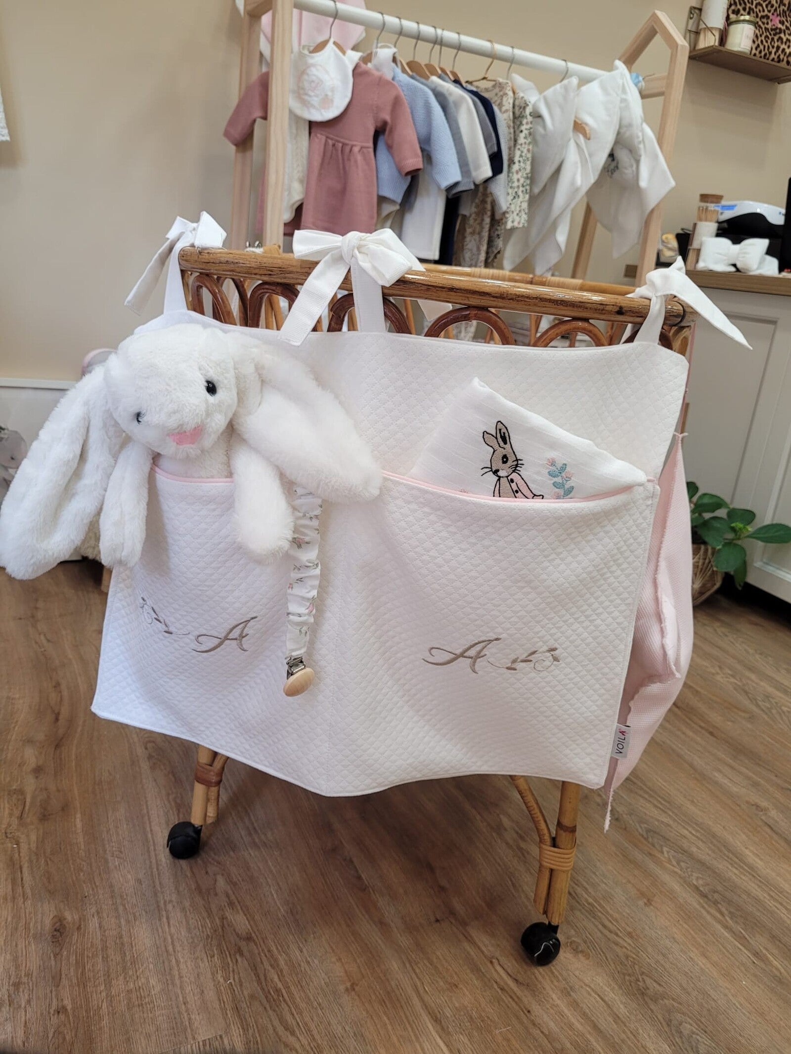 Marsupio da culla, pannello porta oggetti per culla