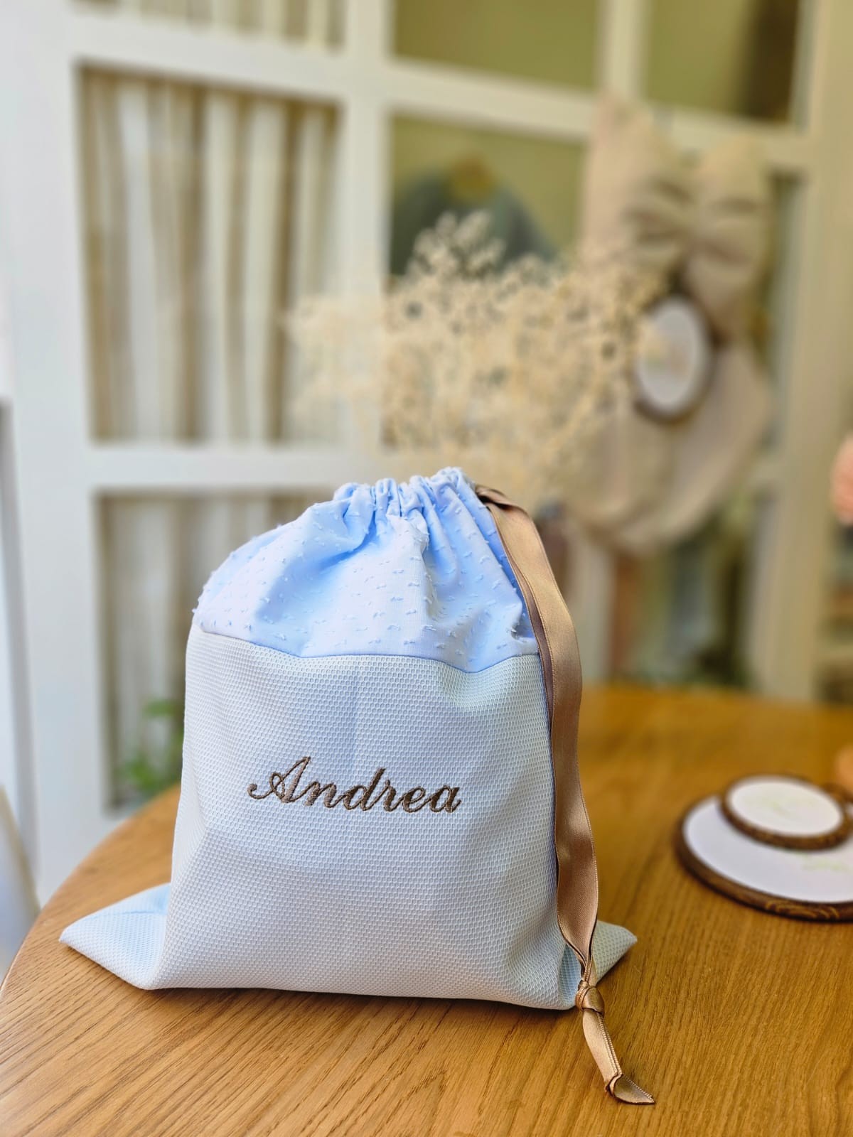 Sacca cambio baby love plumetis