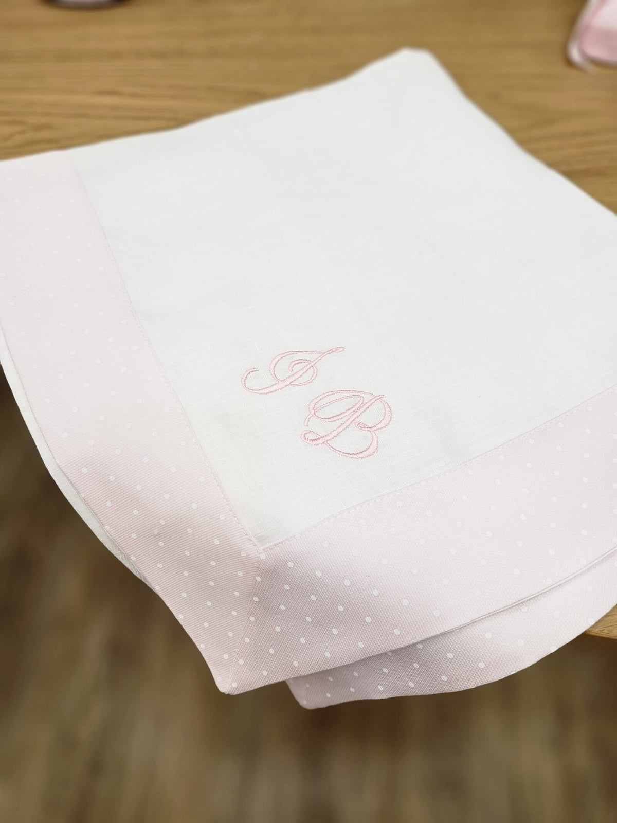 Quadrato in lino e piquè di cotone BASIC