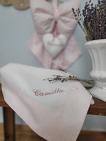 Quadrato in lino e piquè di cotone BASIC