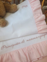 Lenzuolino con rouche in piquè