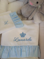 Lenzuolino con rouche in piquè