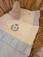 Lenzuolino con rouche in piquè