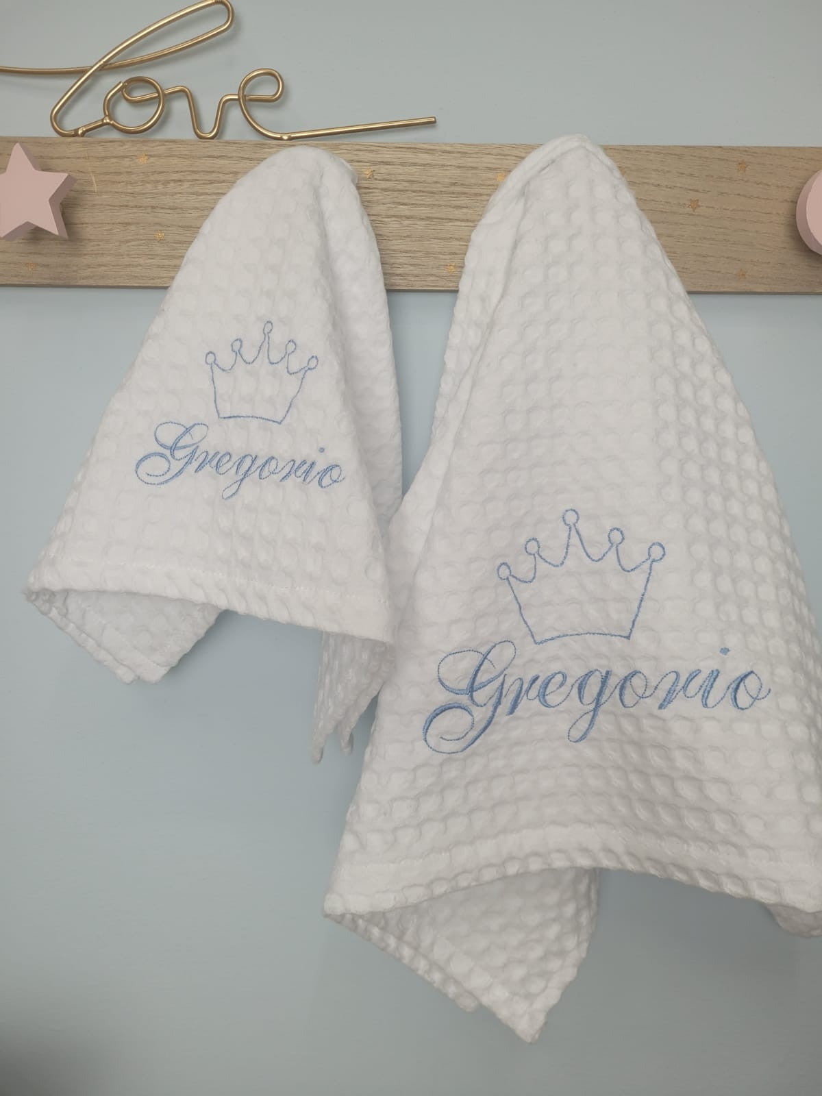 Coppia asciugamani in apone