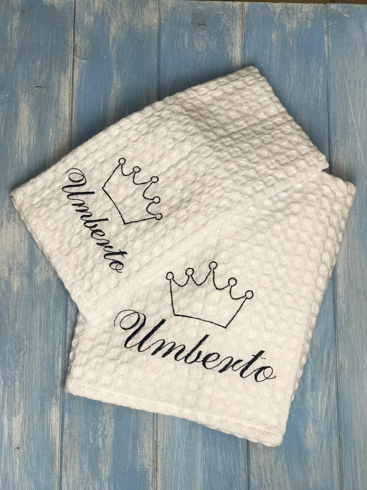 Coppia asciugamani in apone