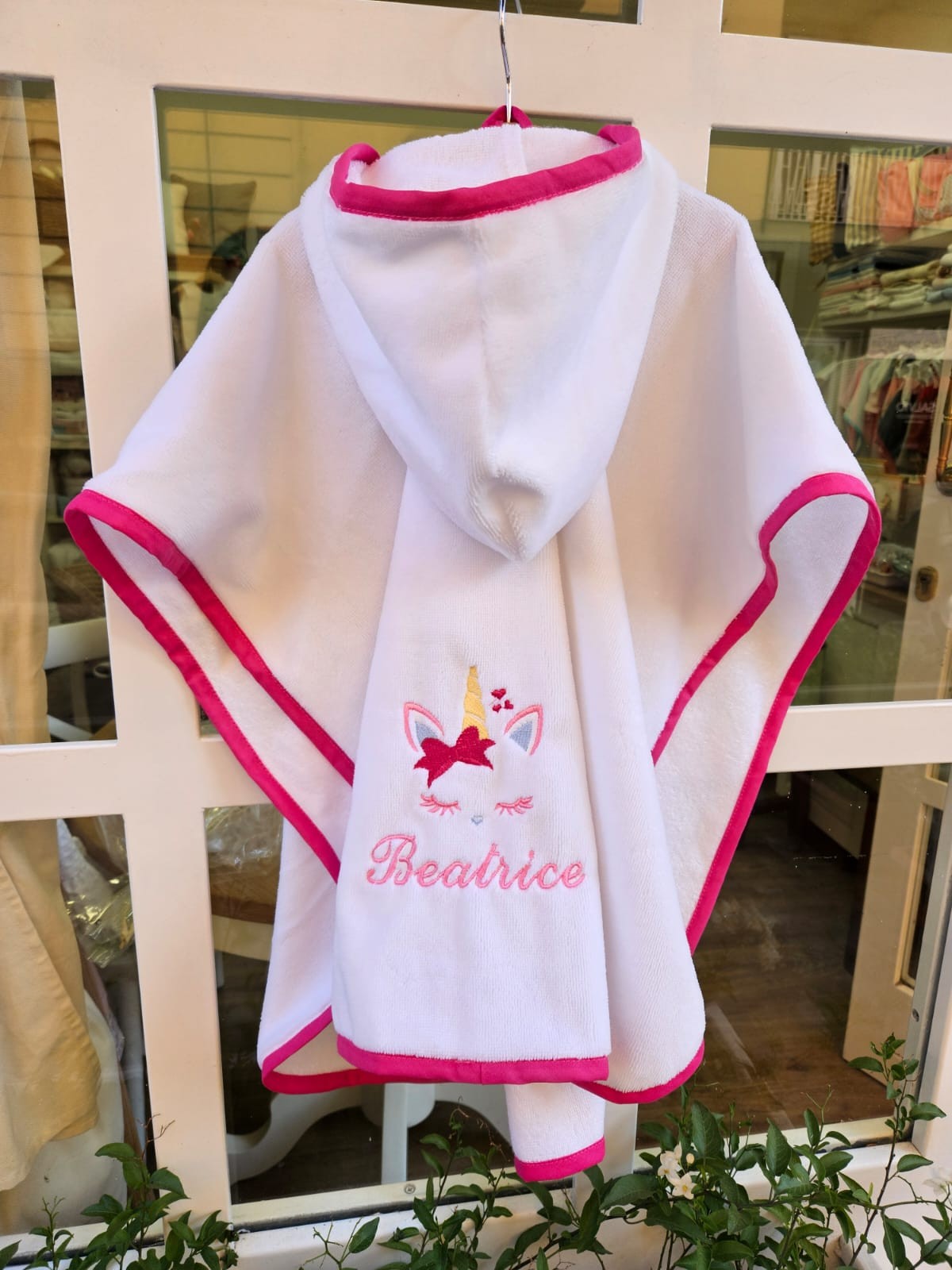 Accappatoio Poncho in spugna di bamboo