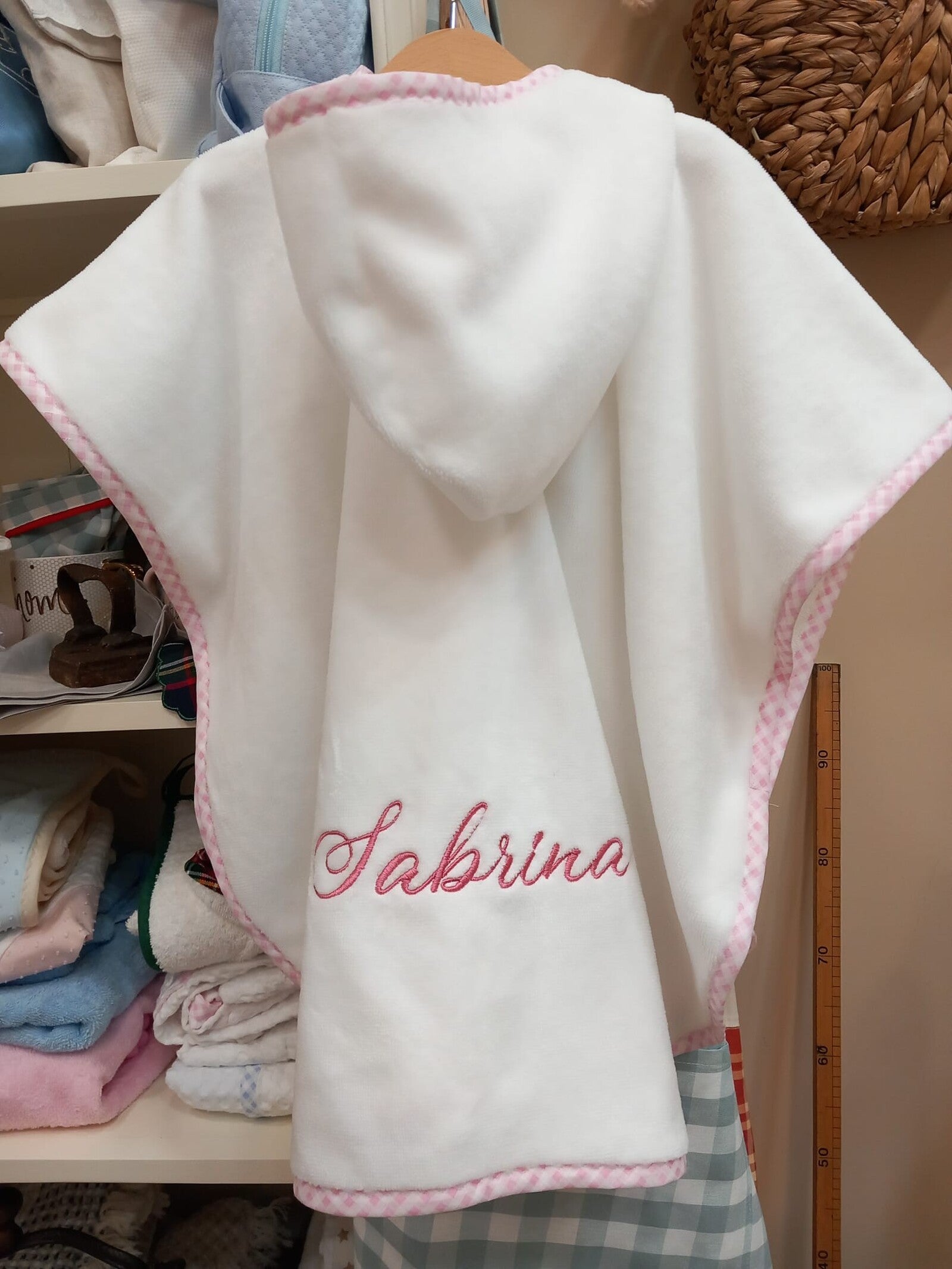 Accappatoio Poncho in spugna di bamboo