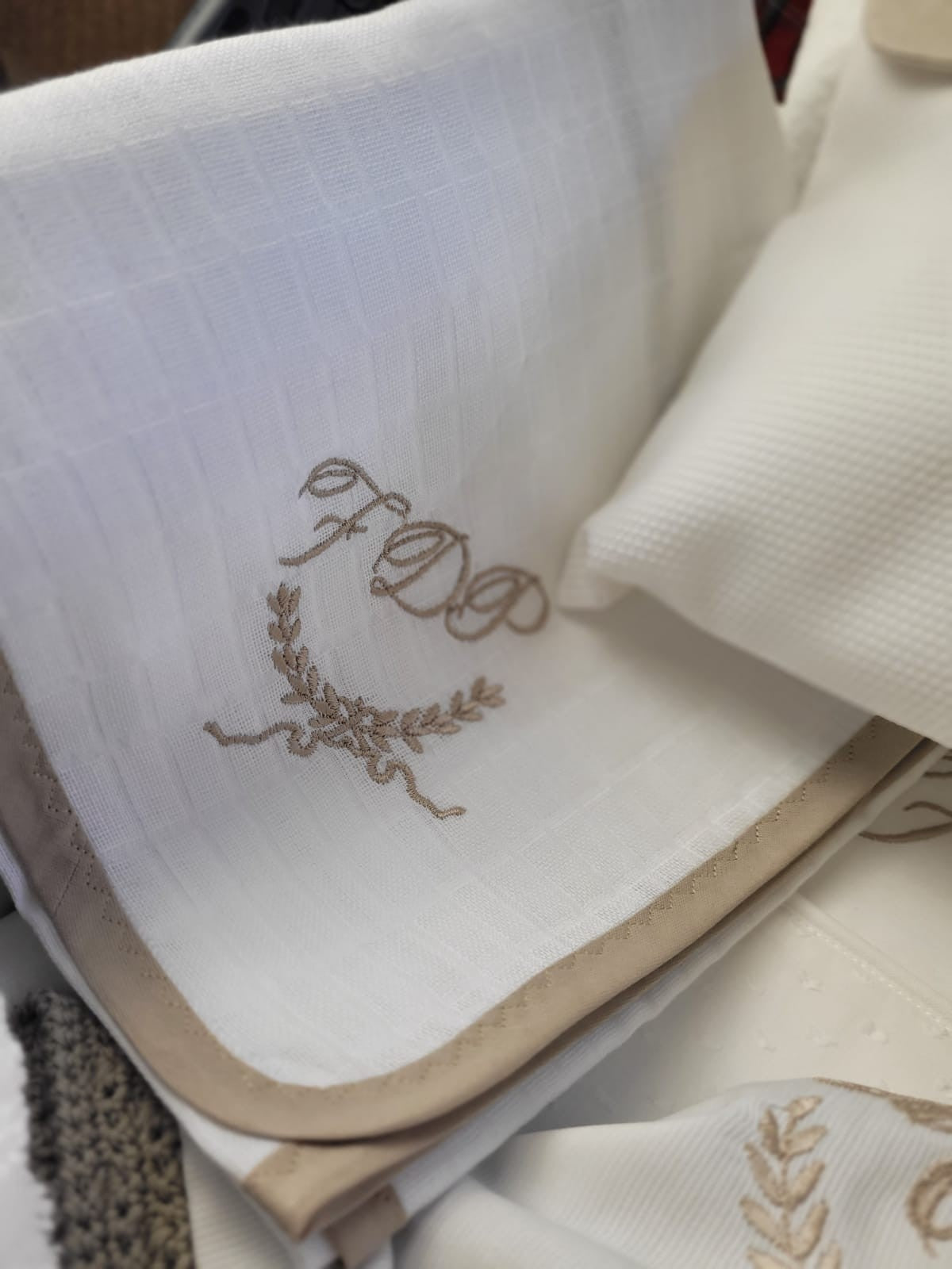 Quadrato in cotone con profilo