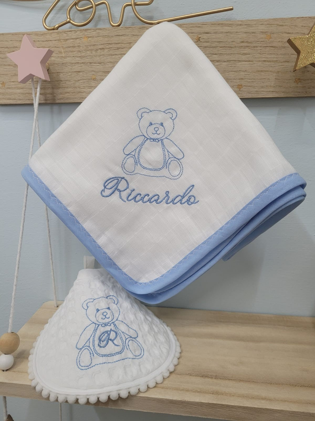 Quadrato in cotone con profilo