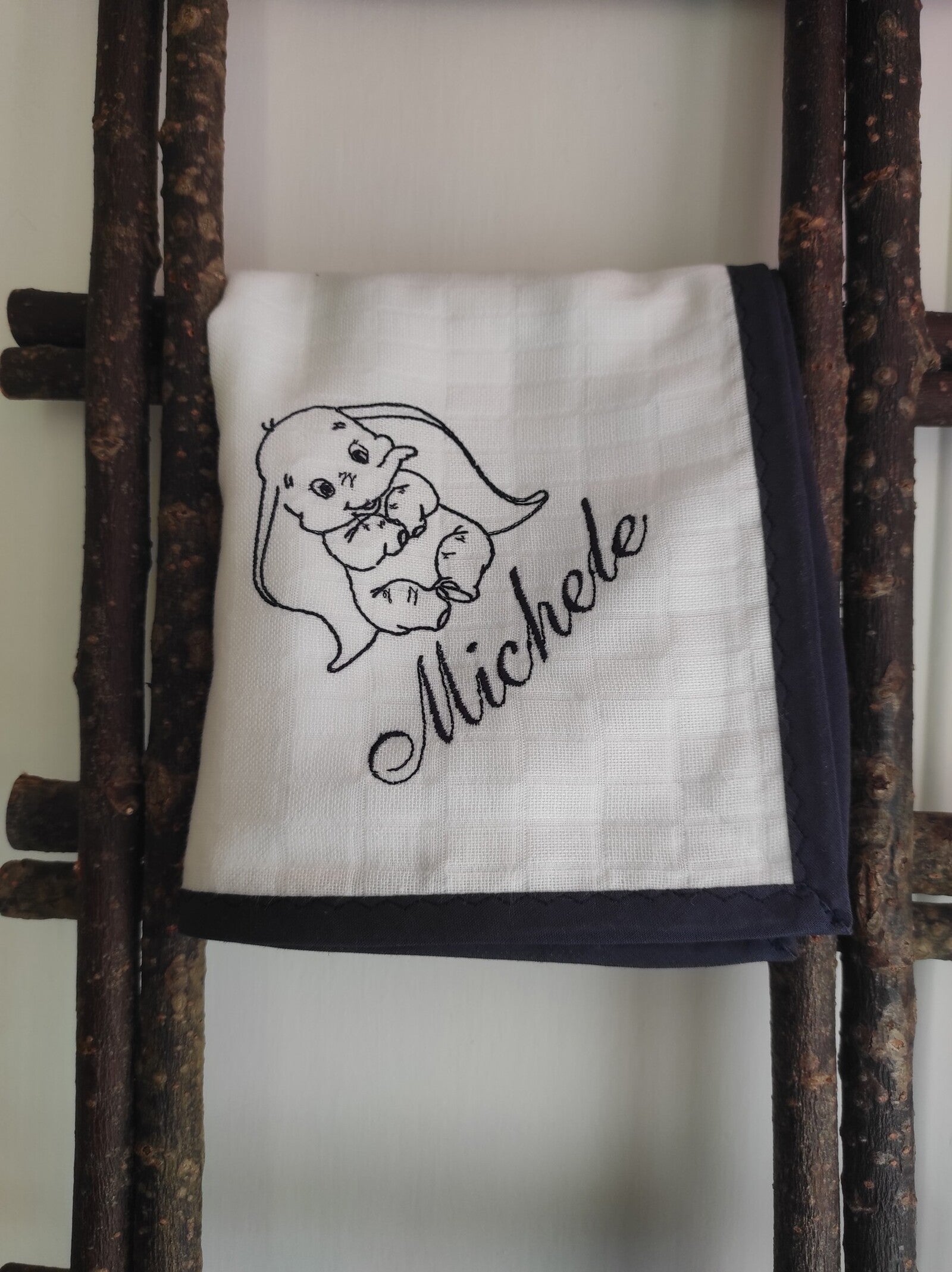 Quadrato in cotone con profilo