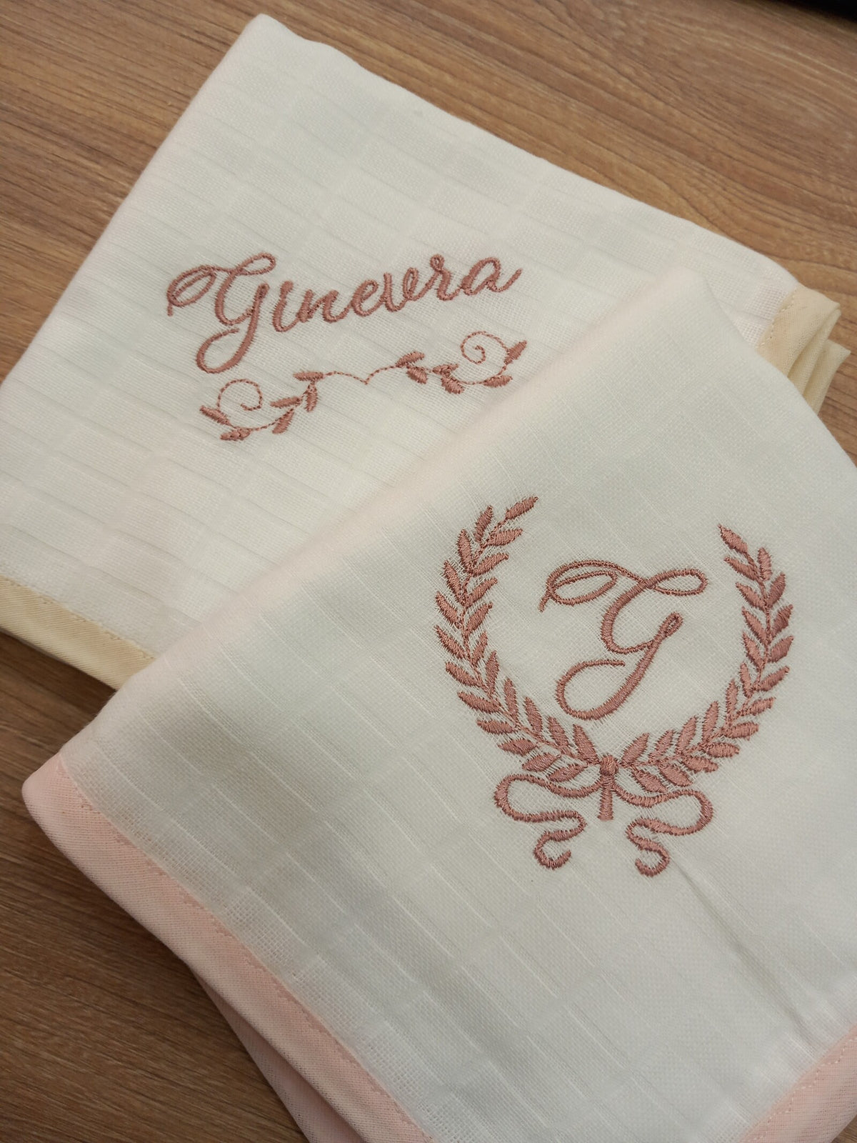 Quadrato in cotone con profilo