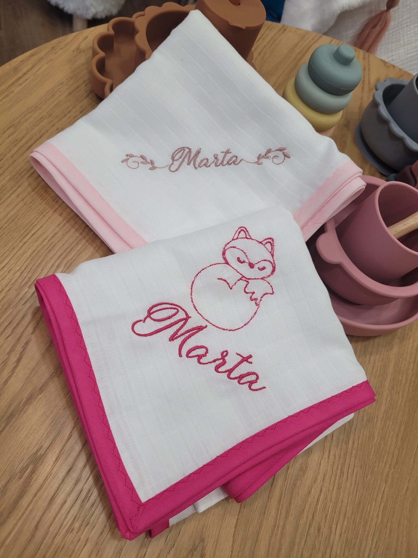 Quadrato in cotone con profilo