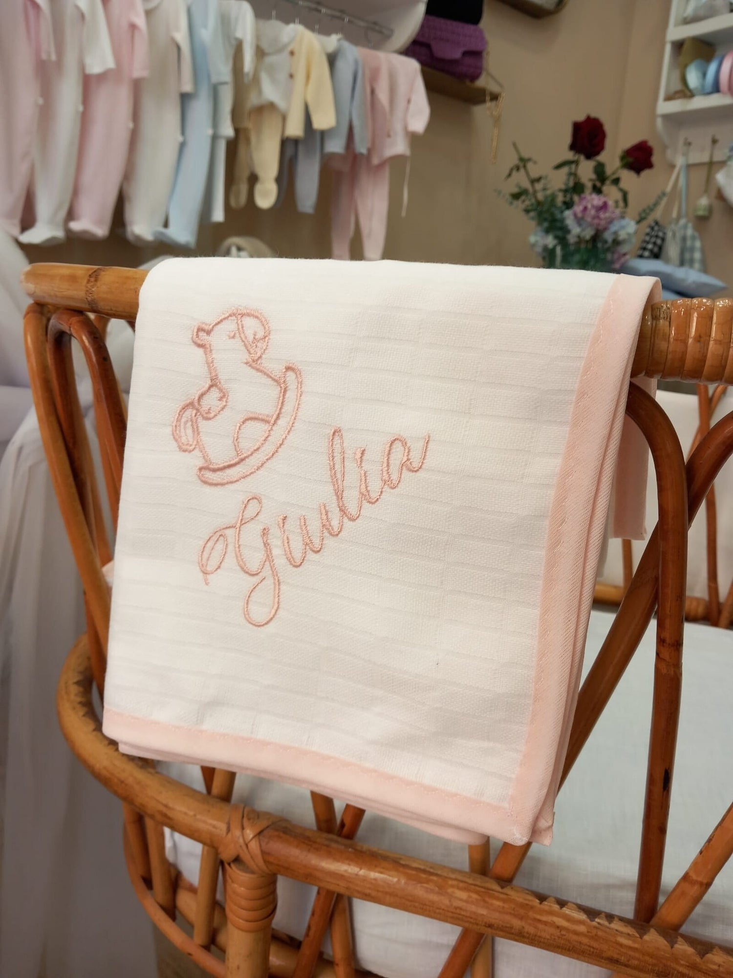 Quadrato in cotone con profilo