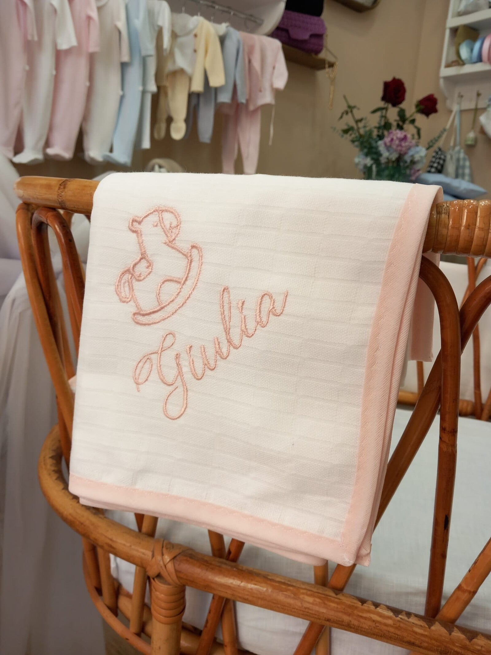 Quadrato in cotone con profilo