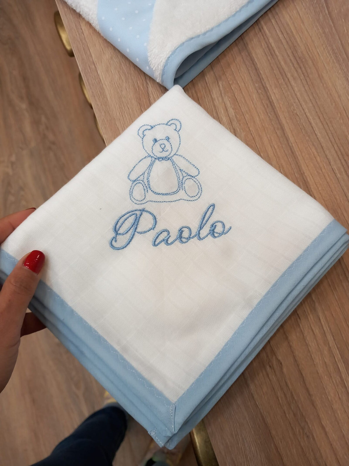 Quadrato in cotone con profilo