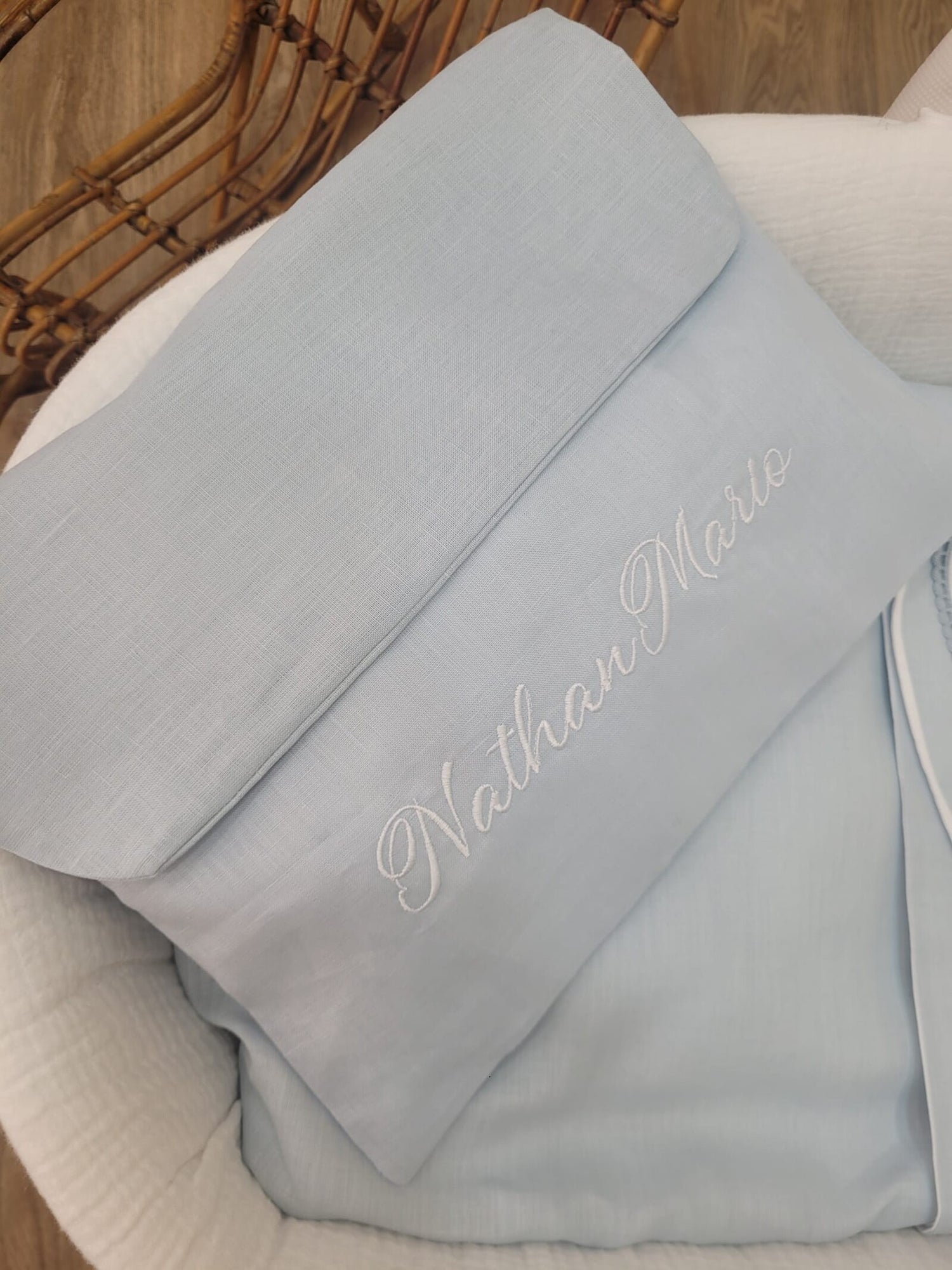 Busta nascita in lino