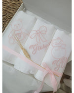 Tris di quadrati di cotone personalizzati