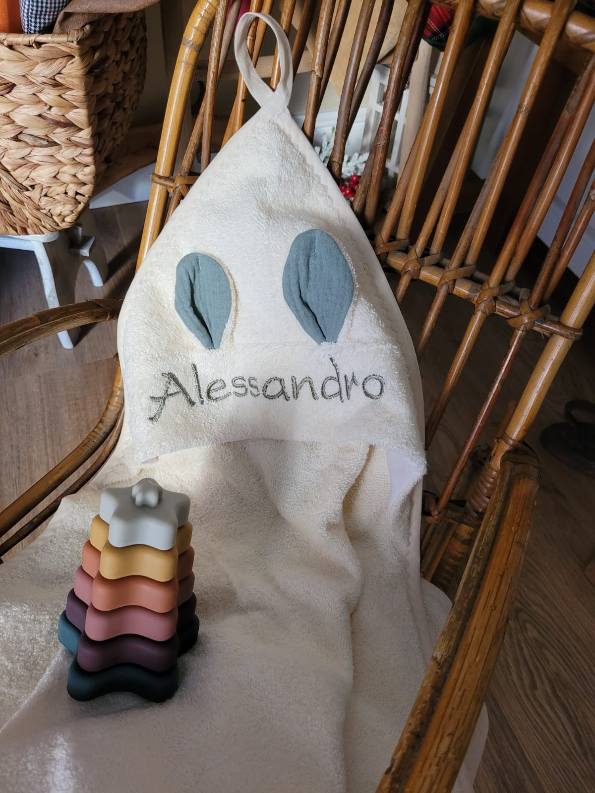 Accappatoio Rabbit in spugna di cotone MOUSSE