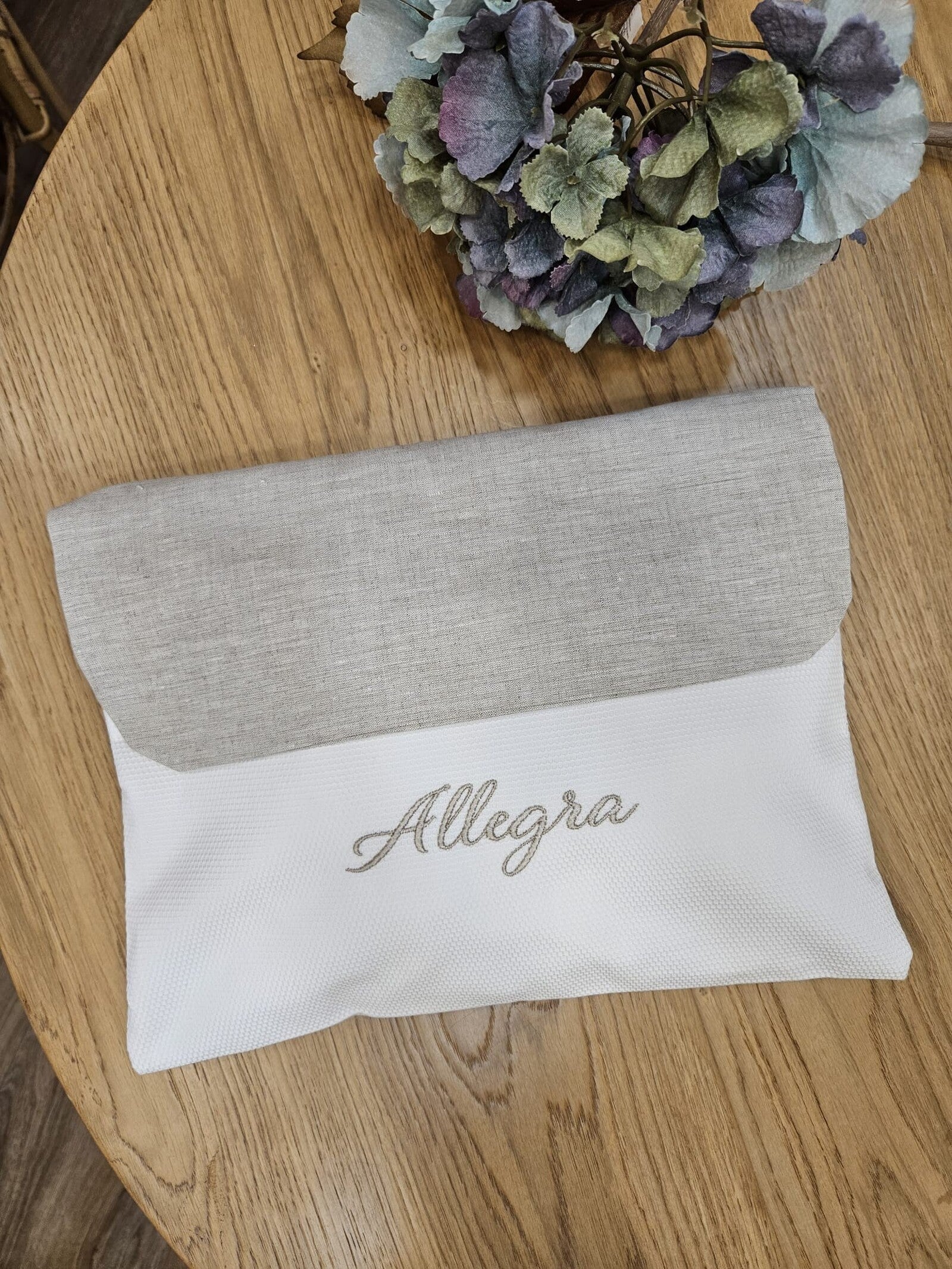 Busta nascita con pattina in lino