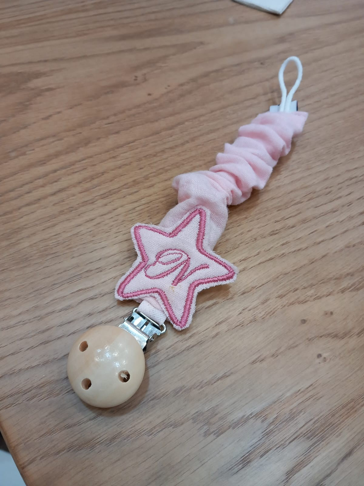 Portaciuccio personalizzato in mussola di cotone