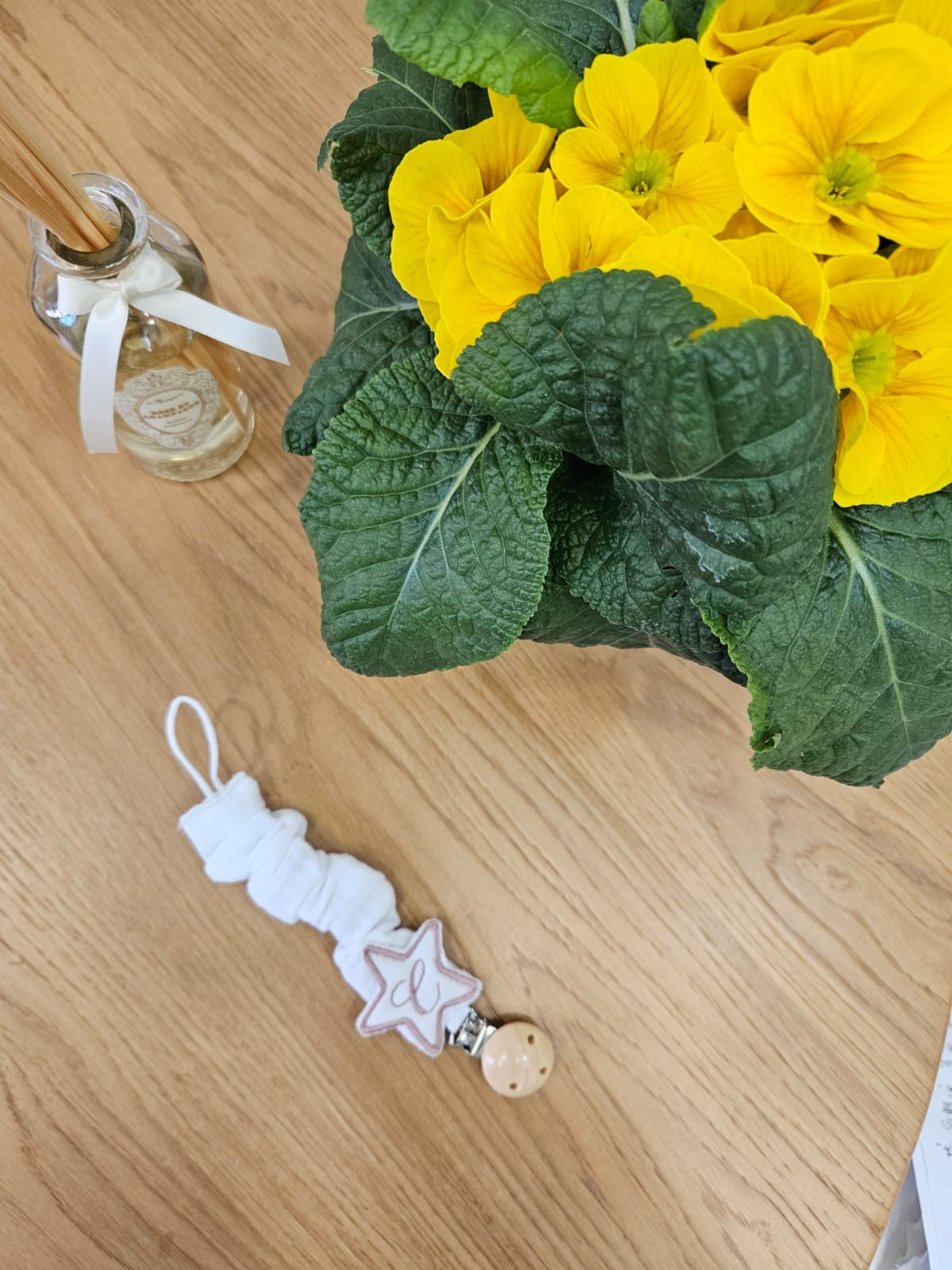 Portaciuccio personalizzato in mussola di cotone