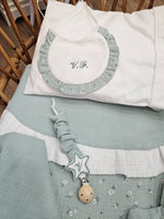 Portaciuccio personalizzato in mussola di cotone