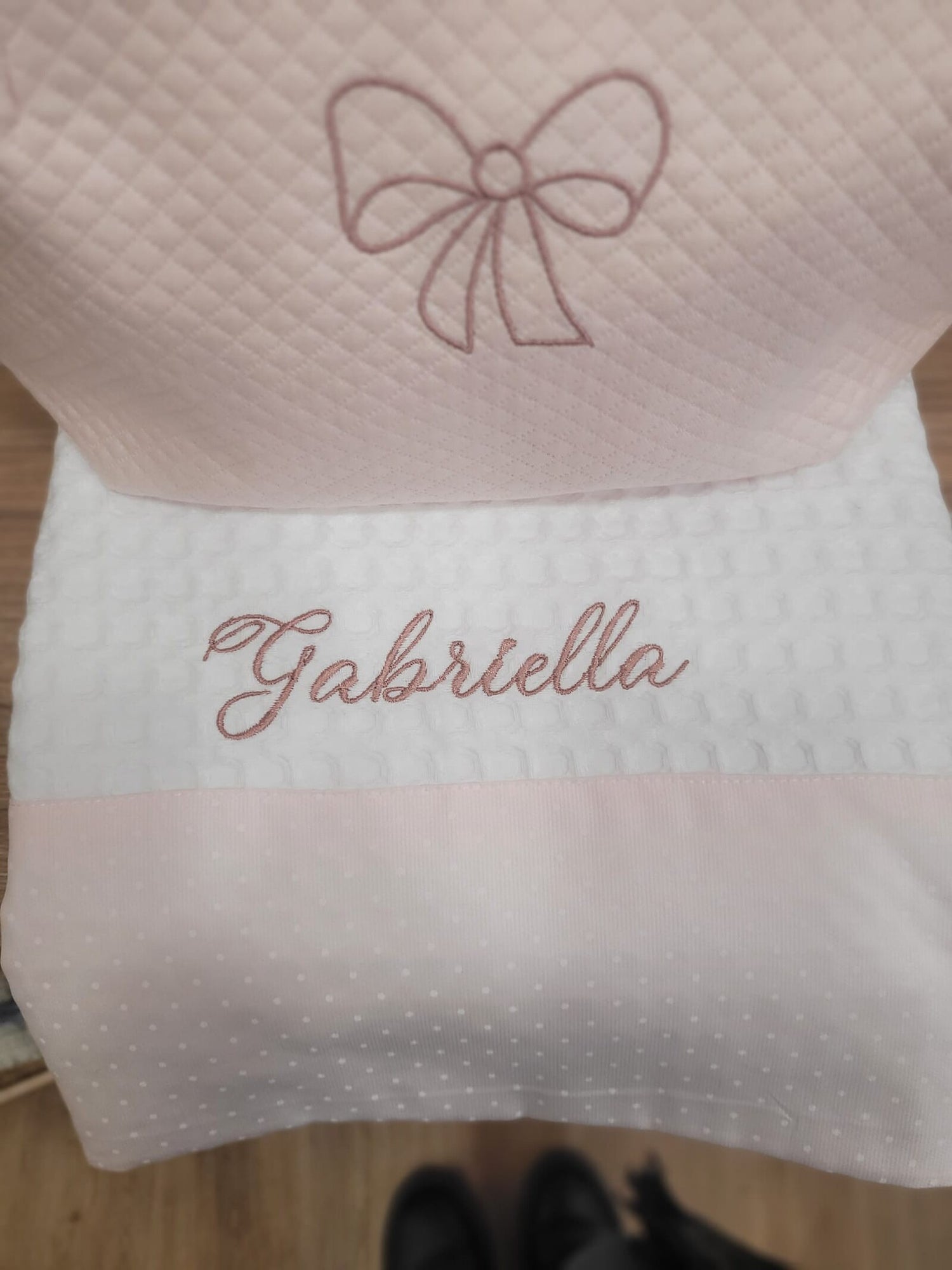 Coordinato cambio, borsello e asciugamano