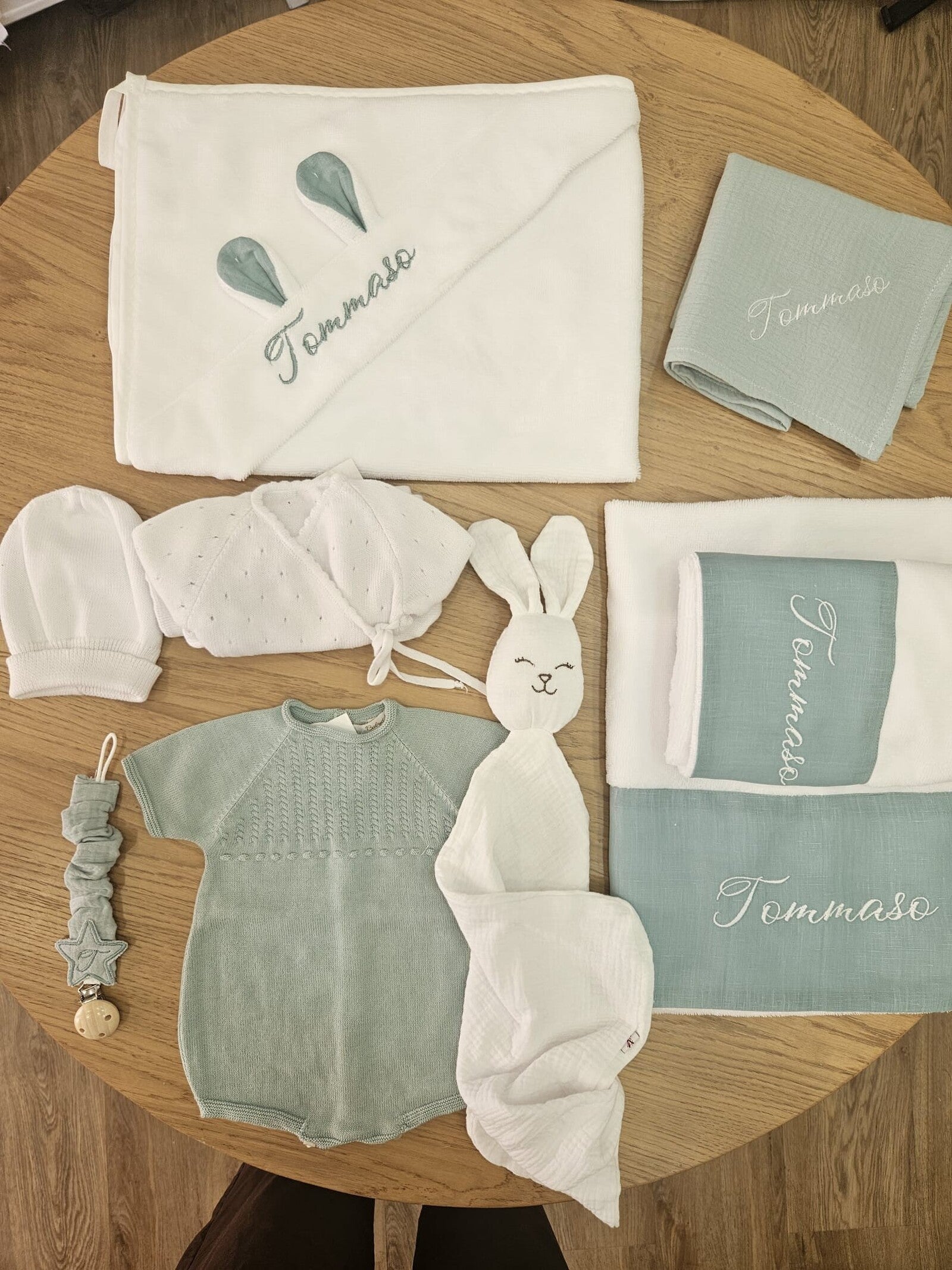 Coordinato da Bagno, accappatoio e coppia di asciugamani in spugna di bamboo