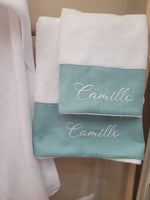 Coordinato da Bagno, accappatoio e coppia di asciugamani in spugna di bamboo