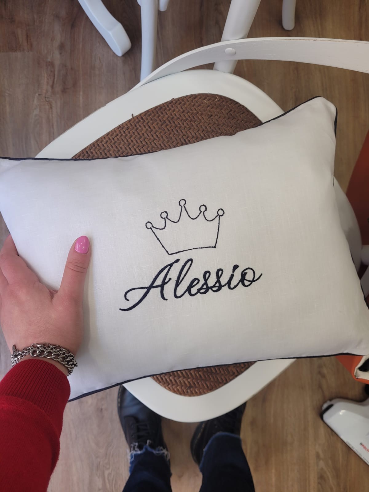 Cuscino decorativo in lino